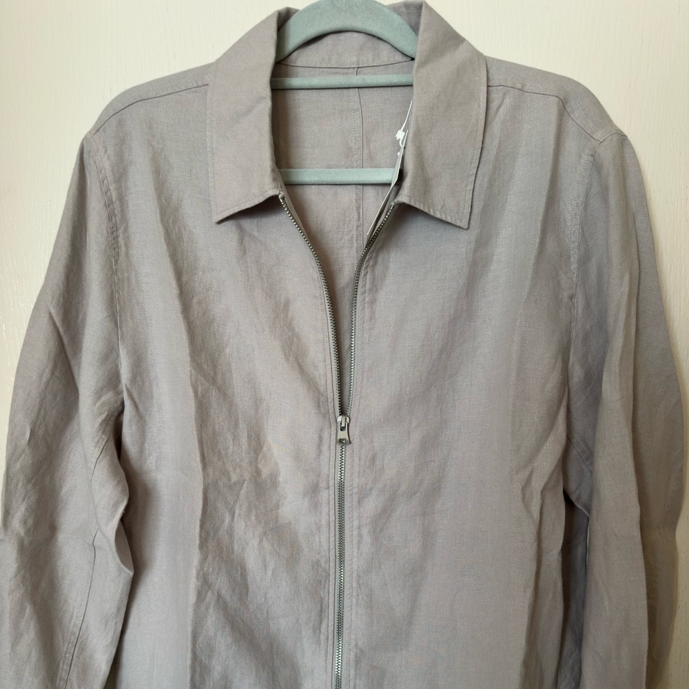 Men’s Vince Brand Light Gray Zip-Up Jacket Size Medium NWT